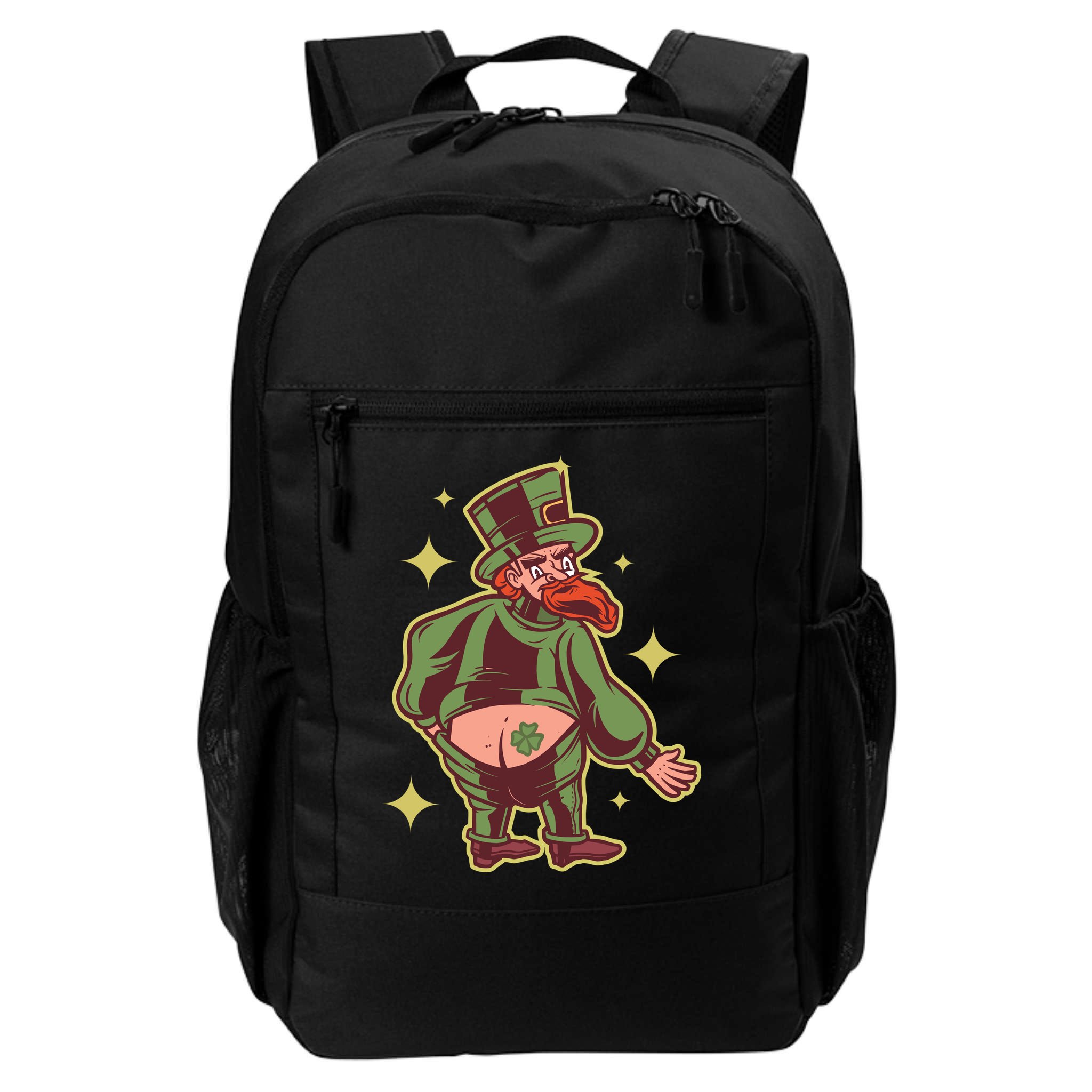 Funny Leprechaun Tattoo Backpack