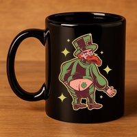 Funny Leprechaun Tattoo 11oz C Handle Ceramic Mug