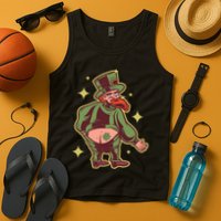 Funny Leprechaun Tattoo Tank Top