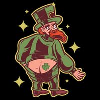 Funny Leprechaun Tattoo Tank Top