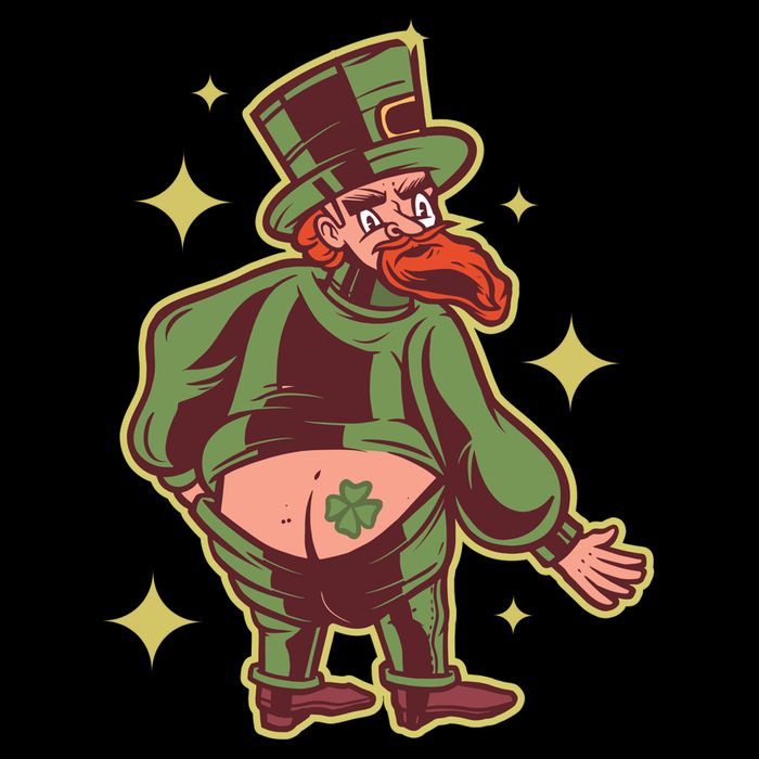 Funny Leprechaun Tattoo Tank Top