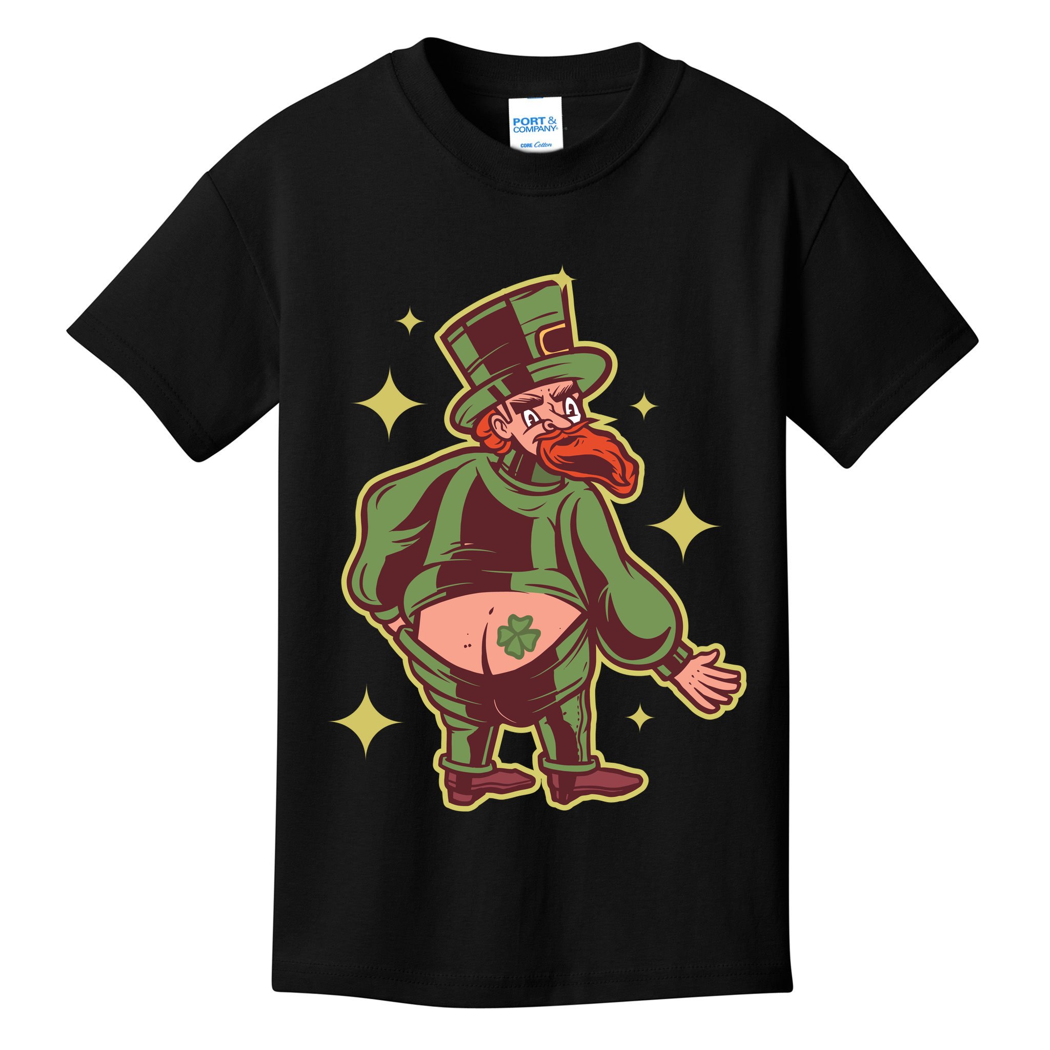 Funny Leprechaun Tattoo Kids T-Shirt