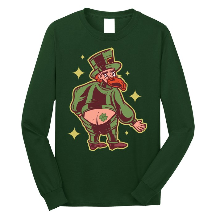 Funny Leprechaun Tattoo Long Sleeve Shirt