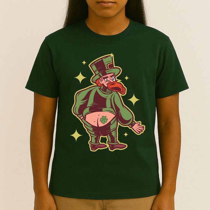 Funny Leprechaun Tattoo T-Shirt