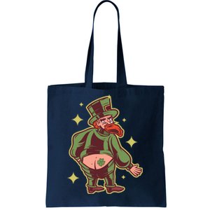 Funny Leprechaun Tattoo Tote Bag