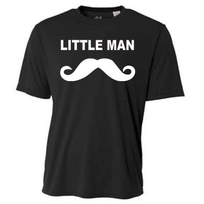 Funny Little Man Mustache Cooling Performance Crew T-Shirt