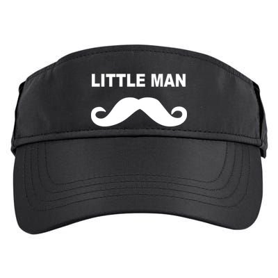 Funny Little Man Mustache Adult Drive Performance Visor