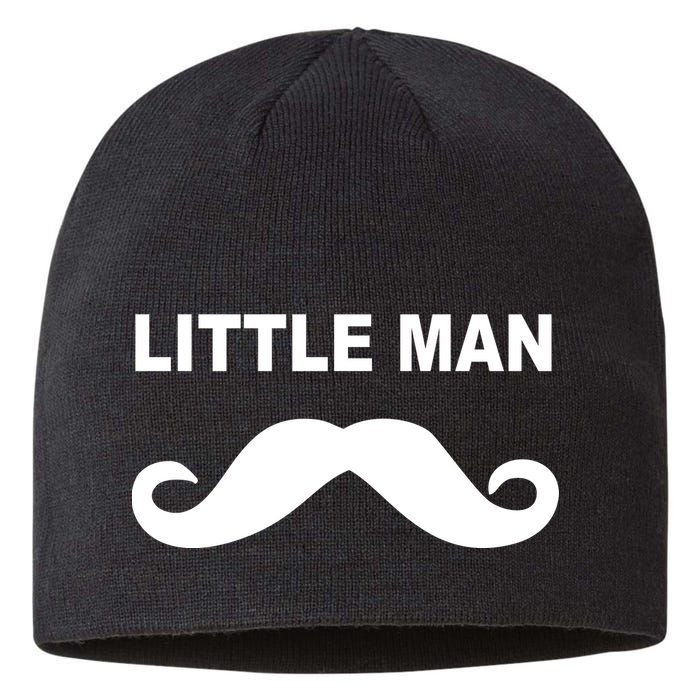 Funny Little Man Mustache Sustainable Beanie