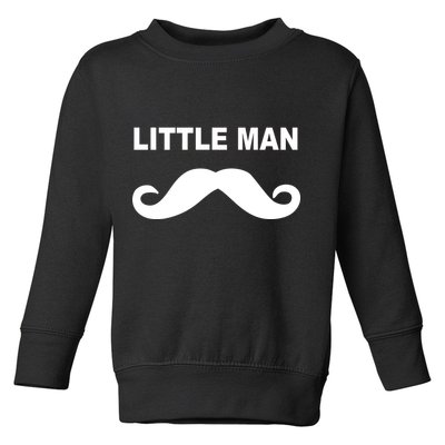Funny Little Man Mustache Toddler Sweatshirt