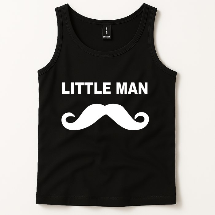 Funny Little Man Mustache Tank Top