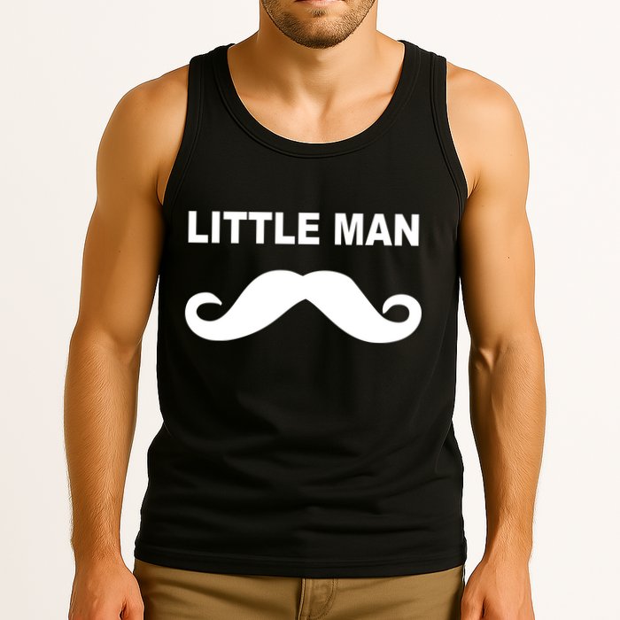 Funny Little Man Mustache Tank Top
