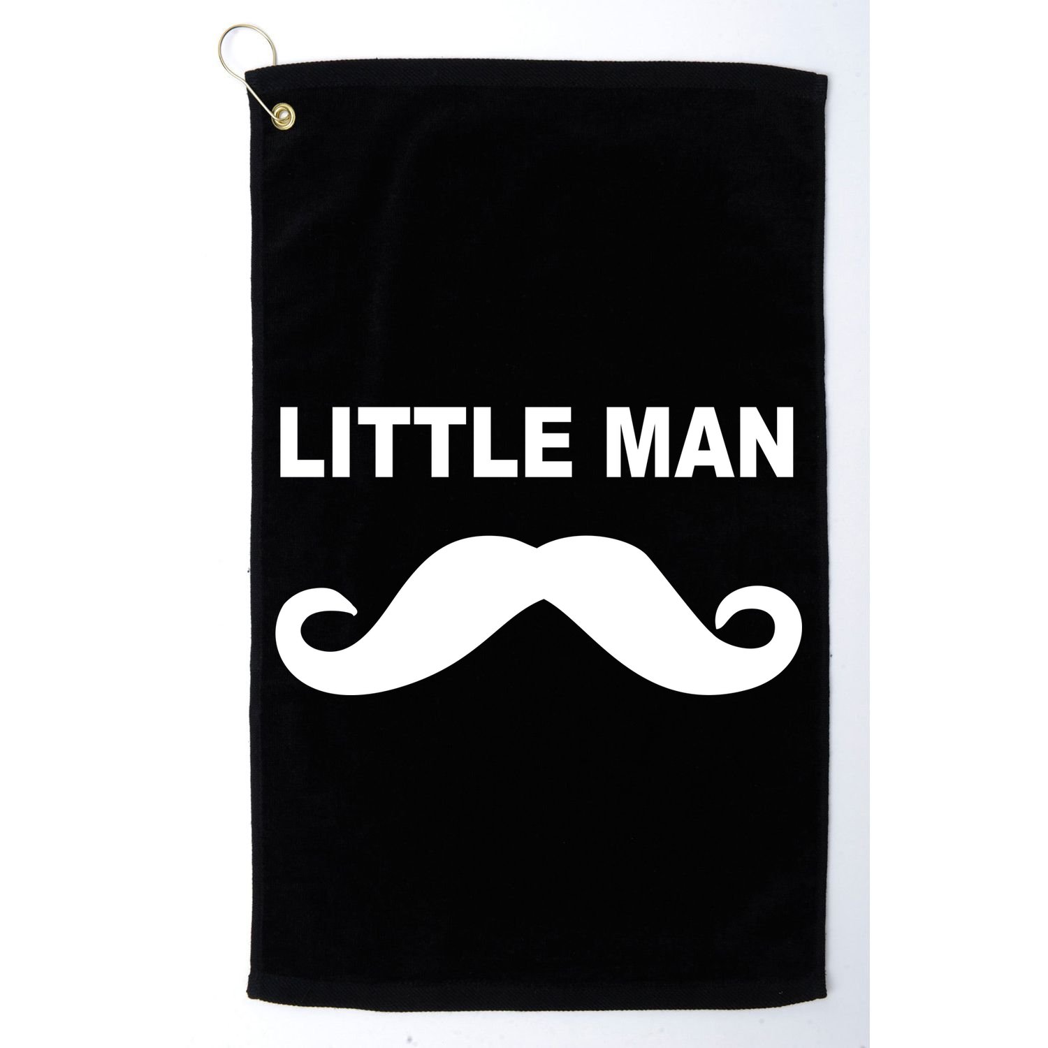 Funny Little Man Mustache Golf Towel