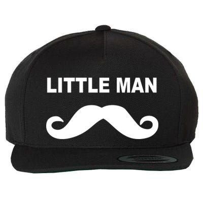 Funny Little Man Mustache Wool Snapback Cap