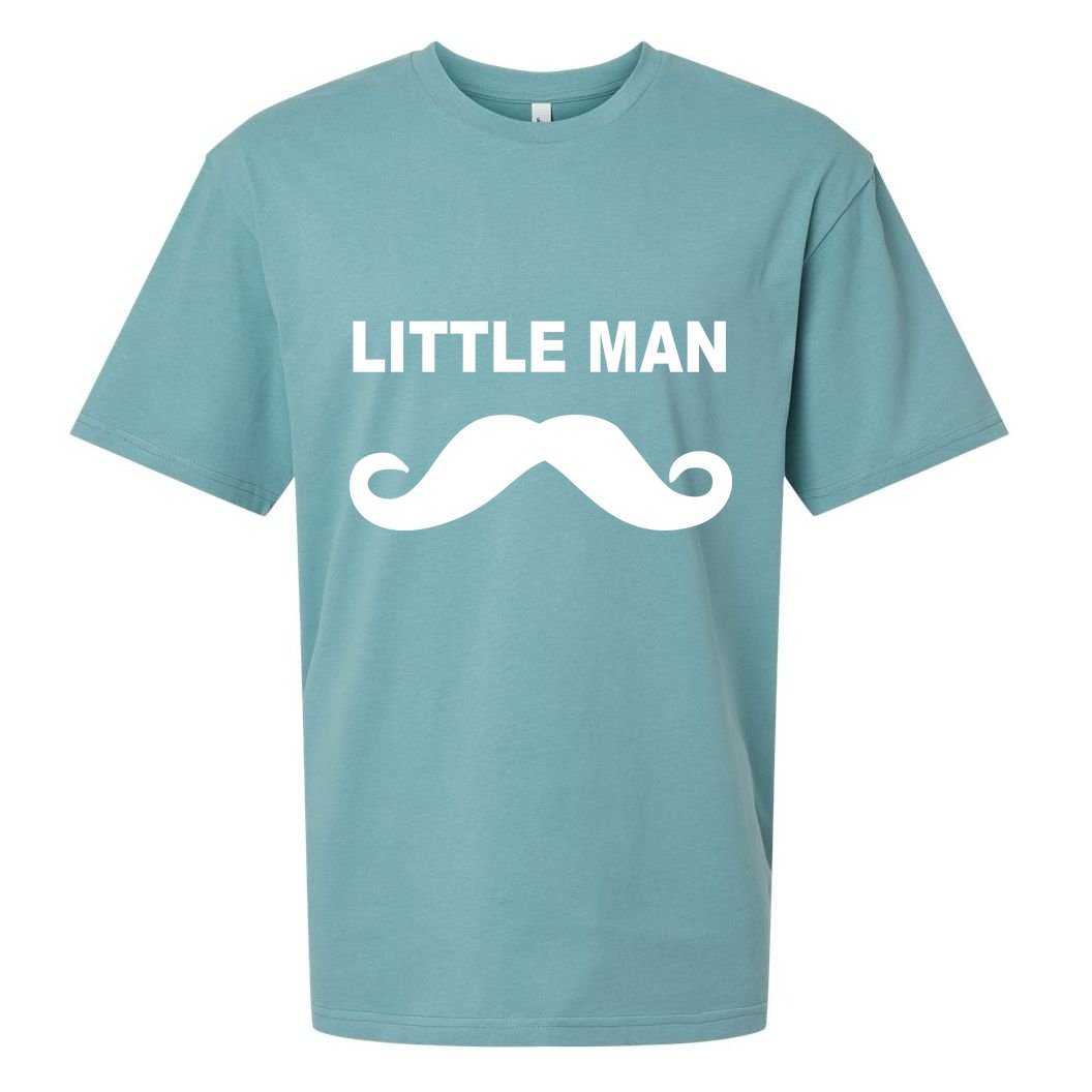Funny Little Man Mustache Sueded Cloud Jersey T-Shirt