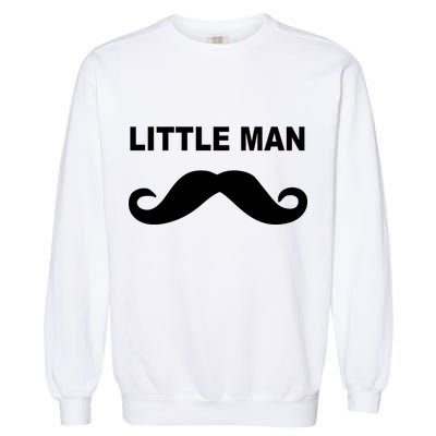 Funny Little Man Mustache Garment-Dyed Sweatshirt