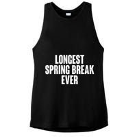 Funny Longest Spring Break Ever Quarantine  Ladies PosiCharge Tri-Blend Wicking Tank