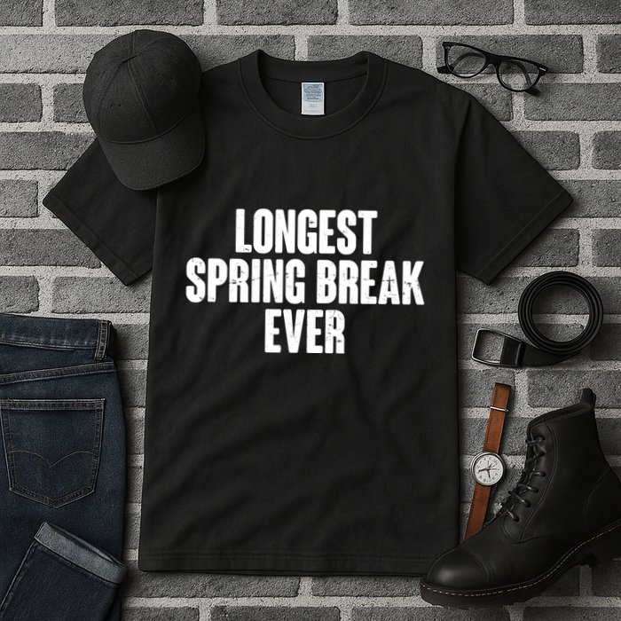 Funny Longest Spring Break Ever Quarantine  Tall T-Shirt