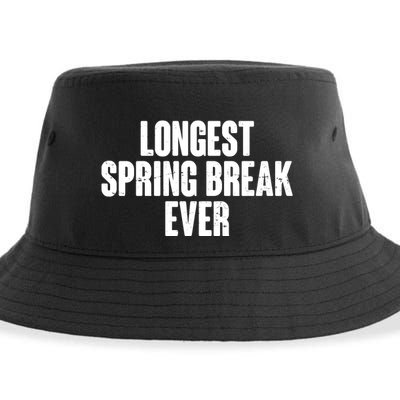 Funny Longest Spring Break Ever Quarantine  Sustainable Bucket Hat