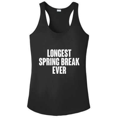 Funny Longest Spring Break Ever Quarantine  Ladies PosiCharge Competitor Racerback Tank