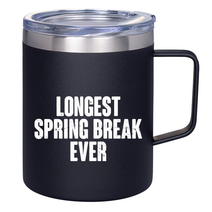 Funny Longest Spring Break Ever Quarantine  12oz Stainless Steel Coffee Mug