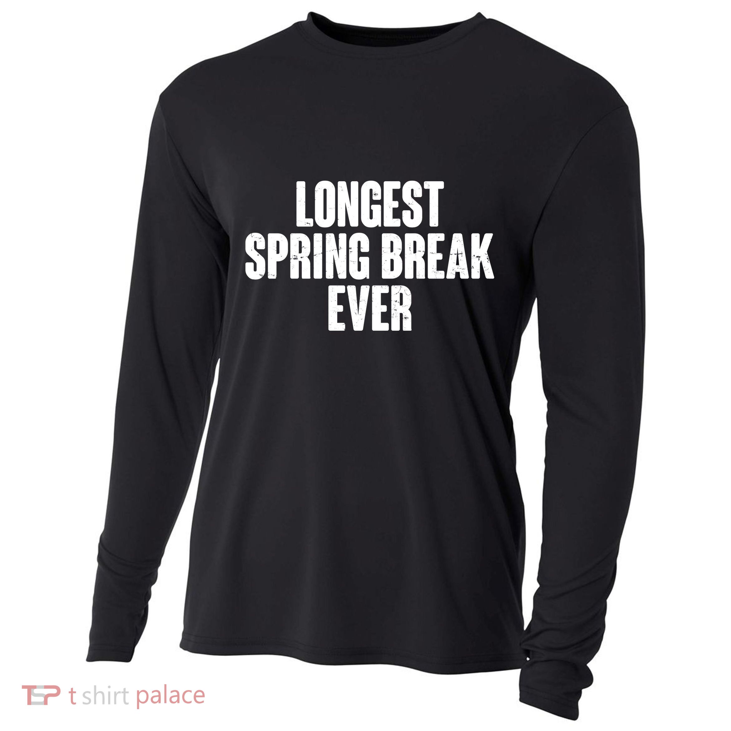 Funny Longest Spring Break Ever Quarantine  Cooling Performance Long Sleeve Crew