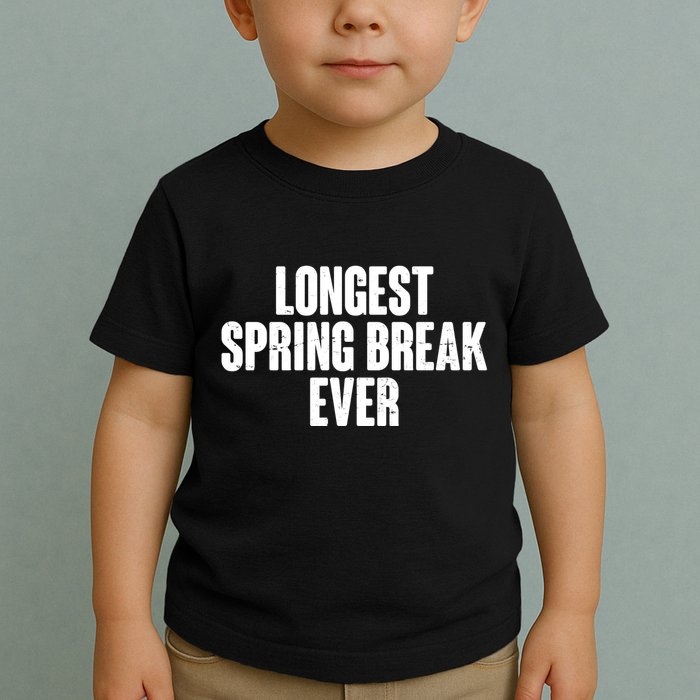 Funny Longest Spring Break Ever Quarantine  Toddler T-Shirt