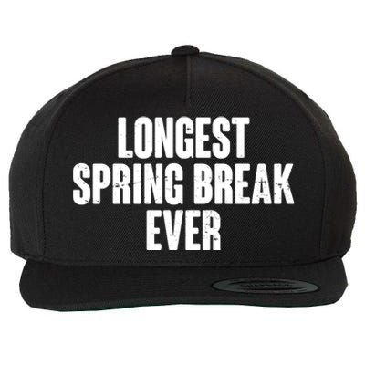 Funny Longest Spring Break Ever Quarantine  Wool Snapback Cap