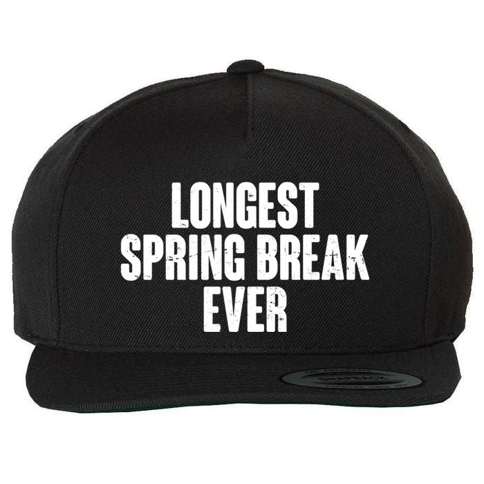 Funny Longest Spring Break Ever Quarantine  Wool Snapback Cap