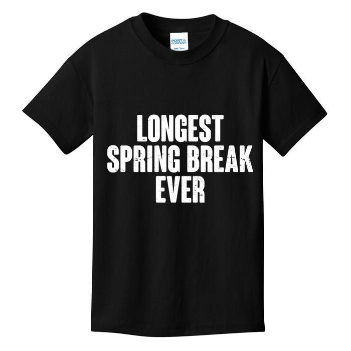 Funny Longest Spring Break Ever Quarantine  Kids T-Shirt