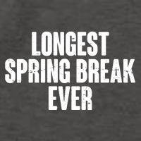 Funny Longest Spring Break Ever Quarantine  Vector Backpack