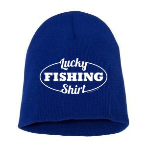 Funny Lucky Fishing Short Acrylic Beanie