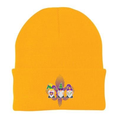 Funny Mardi Gras Gnomes Knit Cap Winter Beanie