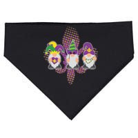 Funny Mardi Gras Gnomes USA-Made Doggie Bandana