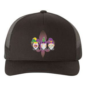 Funny Mardi Gras Gnomes Yupoong Adult 5-Panel Trucker Hat