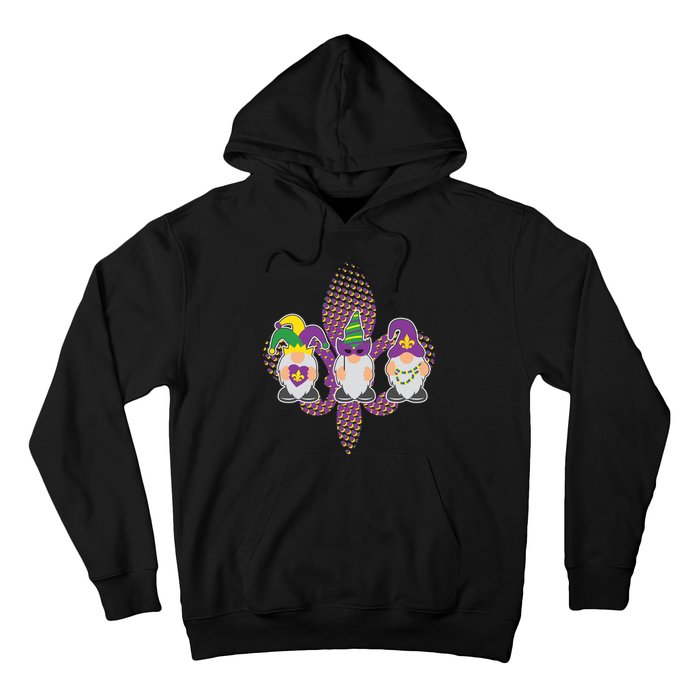 Funny Mardi Gras Gnomes Hoodie