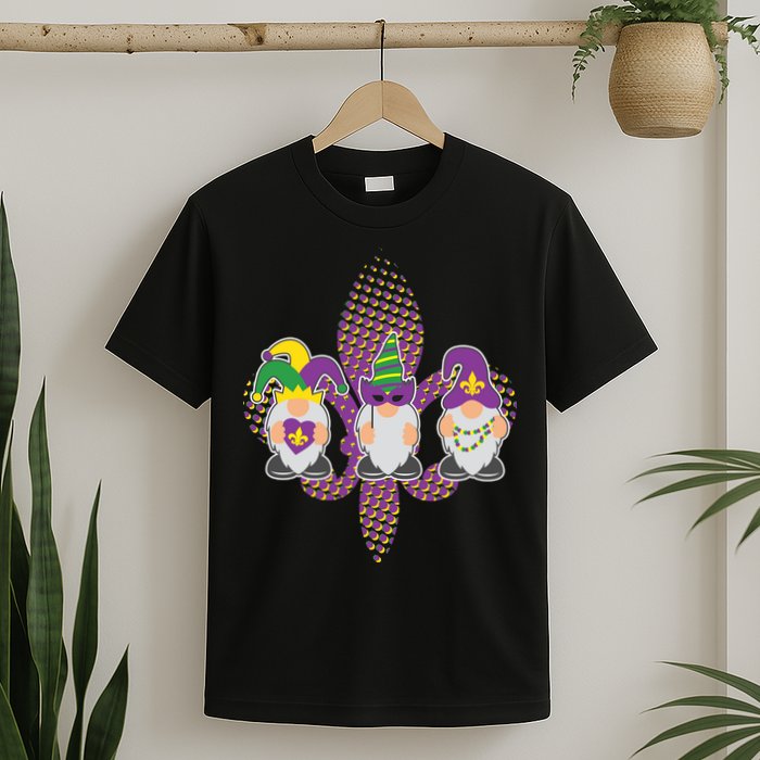 Funny Mardi Gras Gnomes T-Shirt