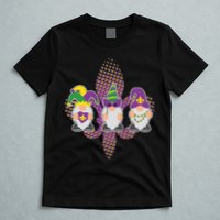 Funny Mardi Gras Gnomes T-Shirt
