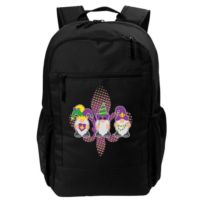 Funny Mardi Gras Gnomes Daily Commute Backpack