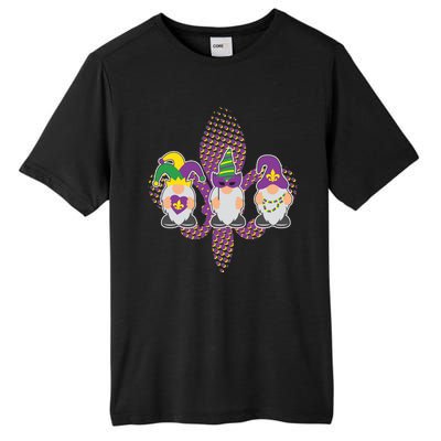 Funny Mardi Gras Gnomes Tall Fusion ChromaSoft Performance T-Shirt