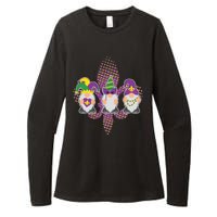 Funny Mardi Gras Gnomes Womens CVC Long Sleeve Shirt