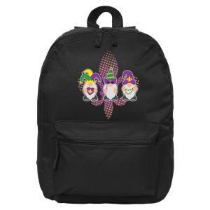 Funny Mardi Gras Gnomes 16 in Basic Backpack