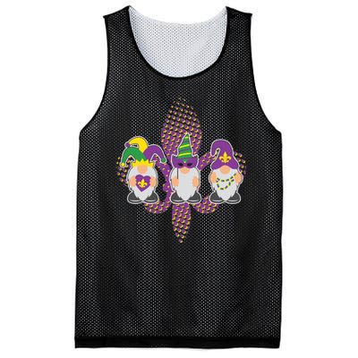 Funny Mardi Gras Gnomes Mesh Reversible Basketball Jersey Tank