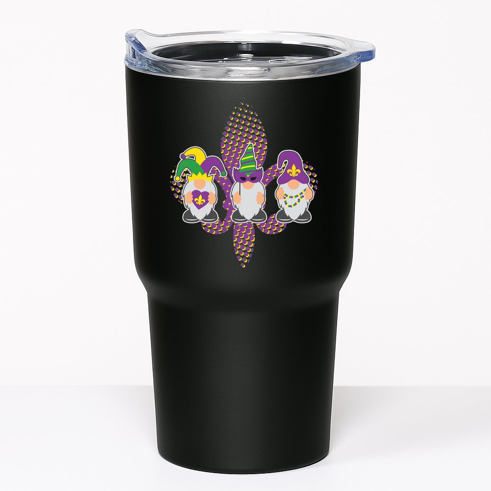 Funny Mardi Gras Gnomes Tumbler