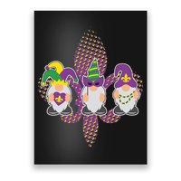 Funny Mardi Gras Gnomes Poster