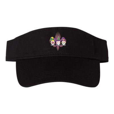 Funny Mardi Gras Gnomes Valucap Bio-Washed Visor