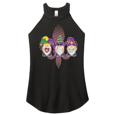 Funny Mardi Gras Gnomes Women's Perfect Tri Rocker Tank