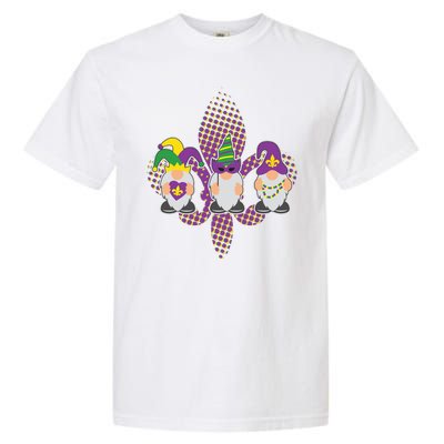 Funny Mardi Gras Gnomes Garment-Dyed Heavyweight T-Shirt