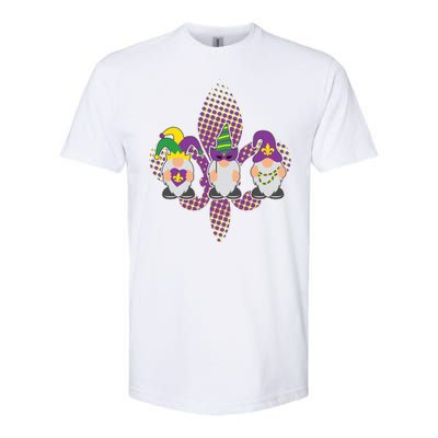 Funny Mardi Gras Gnomes Softstyle CVC T-Shirt