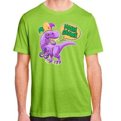 Funny Mardi Grawr T-Rex Dinosaur Adult ChromaSoft Performance T-Shirt