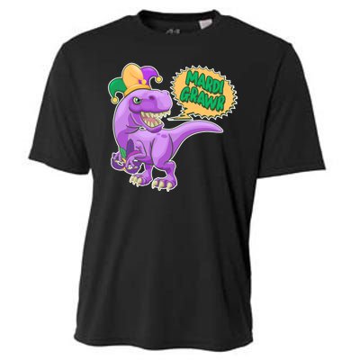 Funny Mardi Grawr T-Rex Dinosaur Cooling Performance Crew T-Shirt